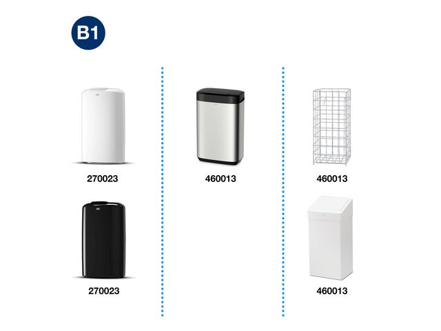 Papperskorgspåse TORK B1 50L trans 25/rl