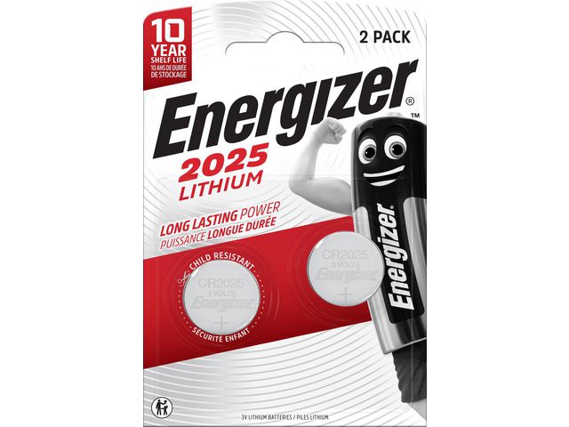 Batteri ENERGIZER Lithium CR2025 2/fp