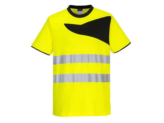 T-shirt varsel PW213 kl2 gul 4XL