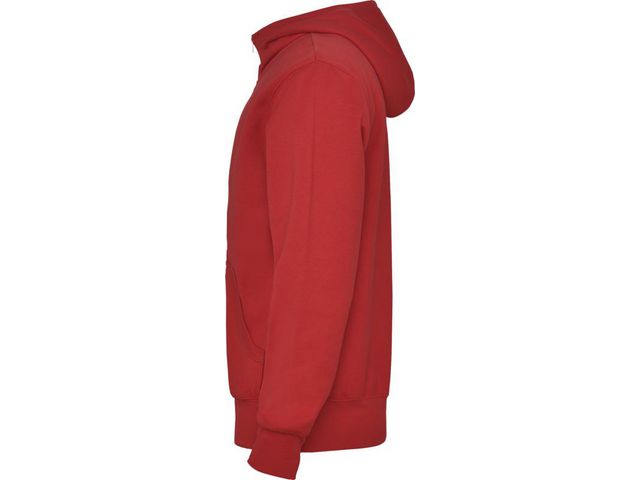 Hoodie zip ROLY Montblanc uni röd L