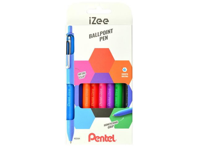 Kulpenna PENTEL iZee sort.färg 8/fp