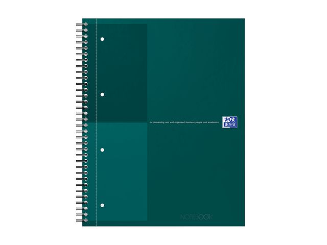 Kollegieblock Oxford Int.A4+ linj. grön