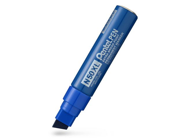 Märkpenna PENTEL perm. 15mm sned blå