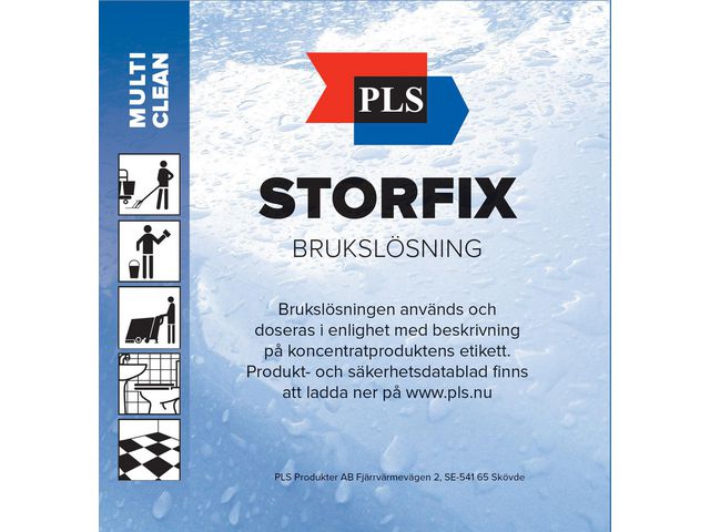 Etikett PLS Storfix