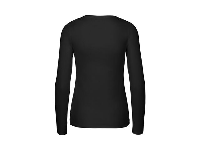 T-shirt LÄ O81050 GOTS dam svart M