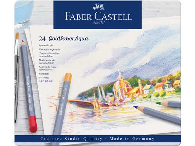 Färgpenna akvarell Goldfaber tin 24/fp