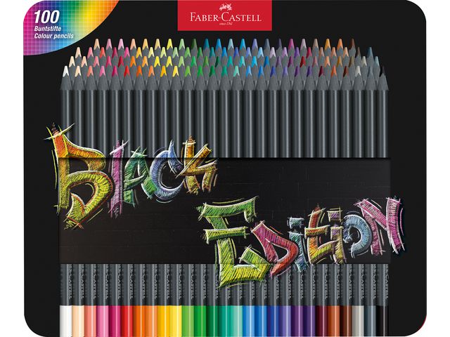 Färgpenna Black Edition tunn 100/fp
