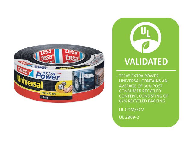 Vävtejp TESA Extra Power 50mmx50m svart