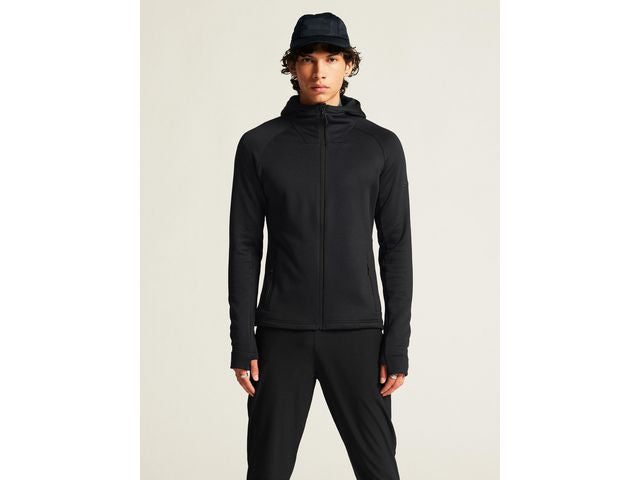 Powerfleecehoodie Adv Explore svart S