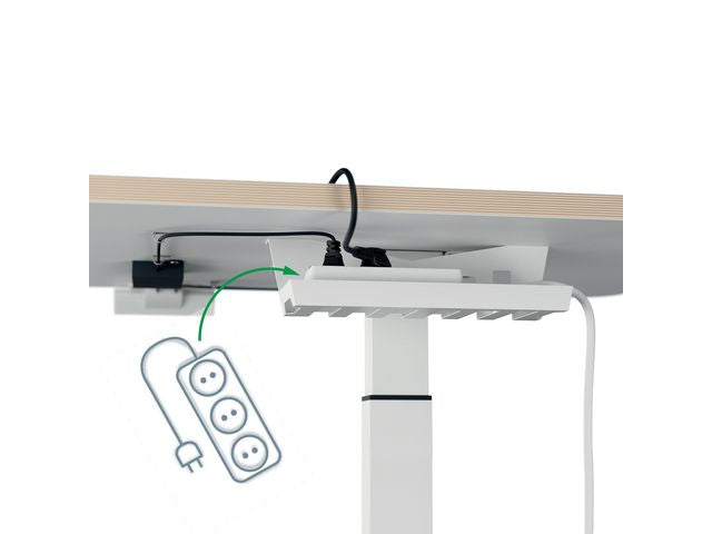 Bord LEITZ electrisk höj-sänk vit