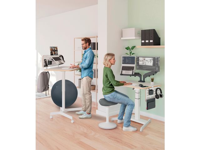 Bord LEITZ electrisk höj-sänk vit