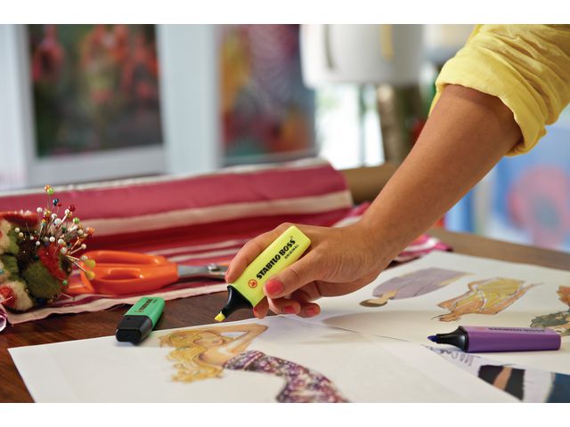 Överstrykningspenna STABILO Boss Gul