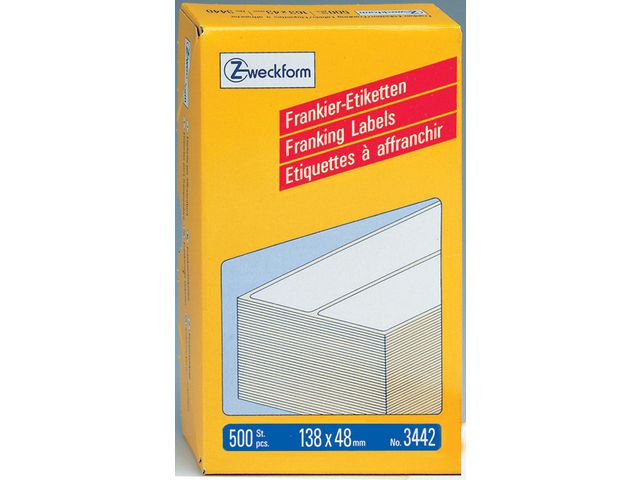 Etikett AVERY Frankering 138x48mm 500/fp
