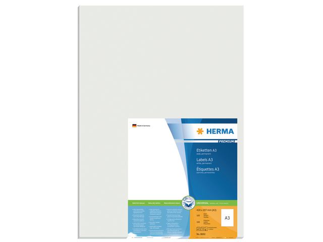 Etikett HERMA Premium A3 420x297mm100/fp