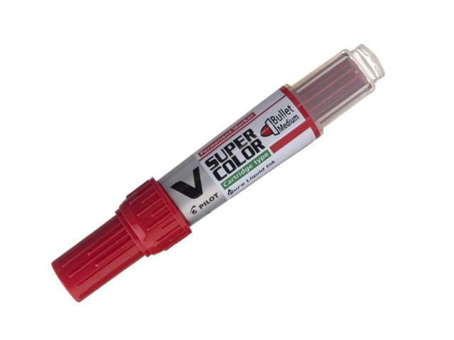 Märkpenna PILOT V Super Color rund röd