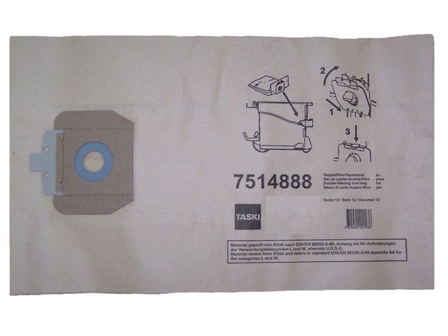 Dammsugarpåse TASKI Vento15/Bora12 10/fp