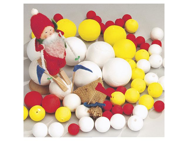 Papperskulor 40mm vit 25/fp