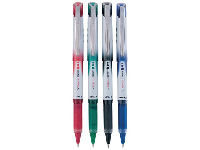 Bläckkulpenna PILOT Hi-Tec V5 Grip röd