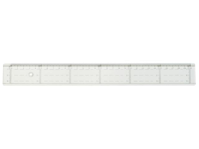 Linjal tvärgraderad 30cm