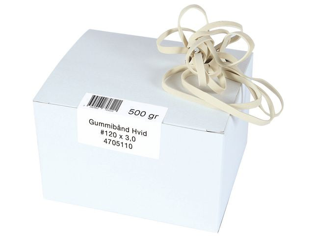 Gummiband 120x3mm vita 0,5kg 575/fp
