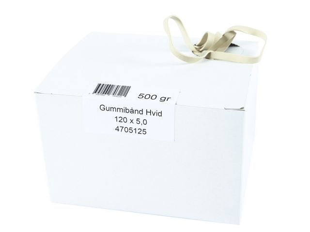 Gummiband 120x5mm vita 0,5kg 345/fp