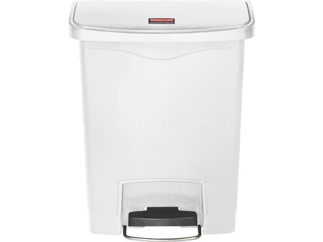 Papperskorg SLIM JIM pedal 30L vit