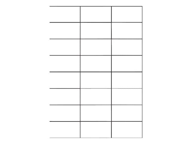 Etikett AVERY gul 70x37mm 2400/fp
