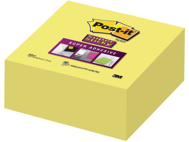 Notes POST-IT SS kub 76x76mm gul