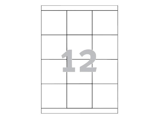 Etikett AVERY Ultragri 70x67,7mm 1200/fp