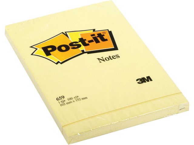 Notes POST-IT 102x152mm gul