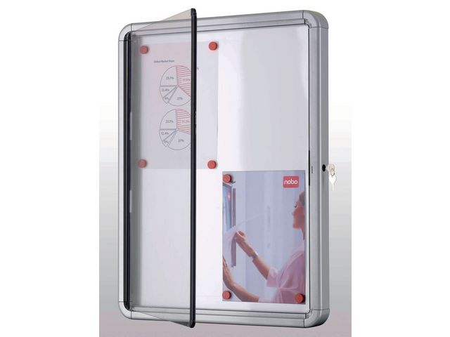 Glasskåp NOBO Premium 4xA4