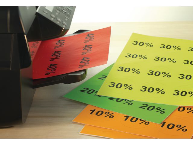 Etikett HERMA 99,1x67,7mm neonröd 160/fp