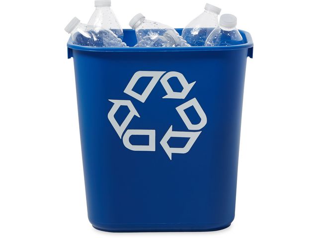 Papperskorg 13L blå