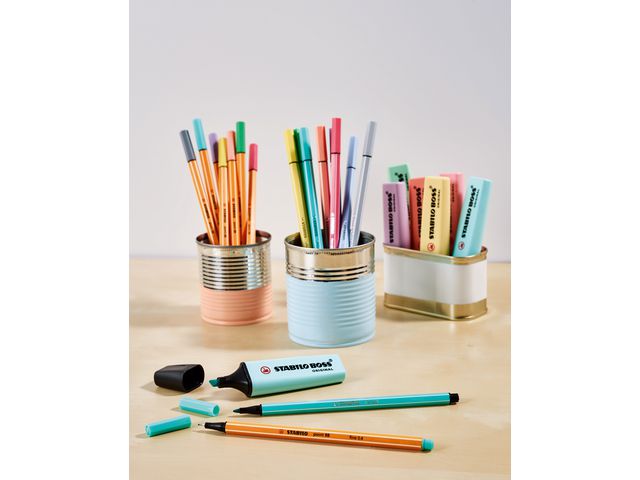 Överstrykningspenna BOSS pastell 6/fp