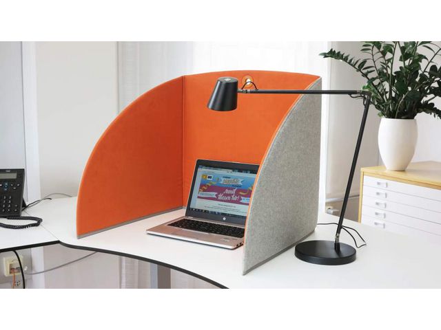 StandUp Bordsskärm BRED 80cm grå