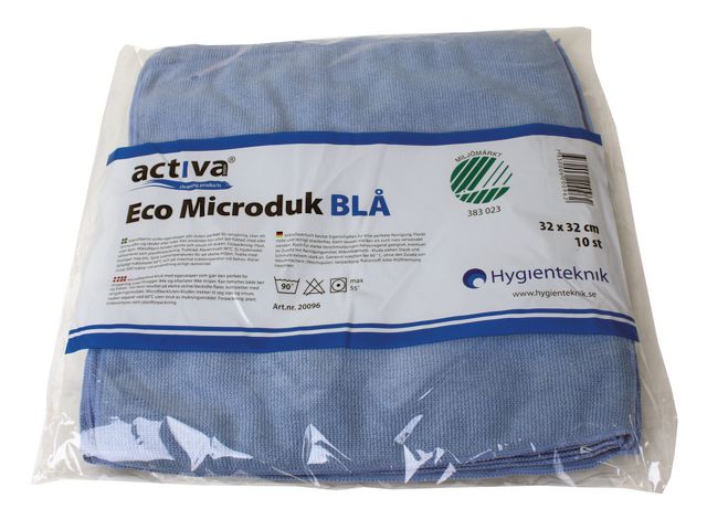 Microfiberduk ACTIVA ECO 32x32cm blå