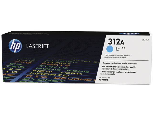 Toner HP CF381A 312A 2,7K cyan