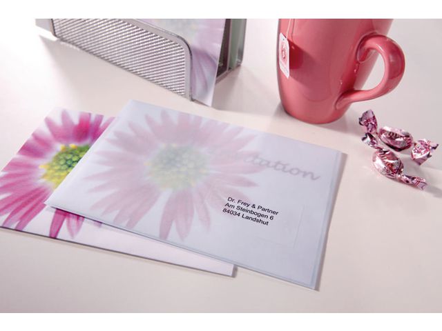 Etikett AVERY transp 38,1x21,2mm 1625/fp