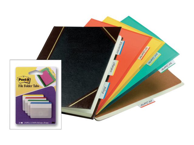 Index POST-IT stark 38x51 b/g/r/g 24/fp