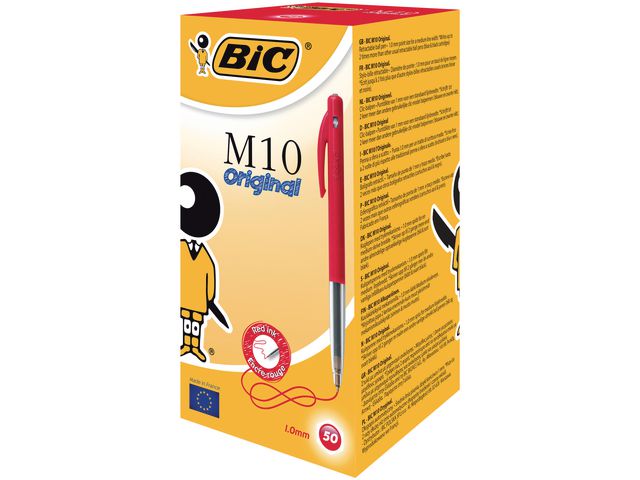 Kulpenna BIC Clic M10 1,0 röd
