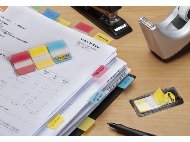 Index POST-IT stark 38x51 b/g/r/g 24/fp