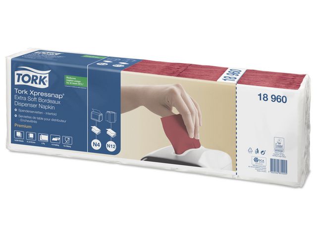Servett TORK Pre N4 2-lag borde. 1000/fp