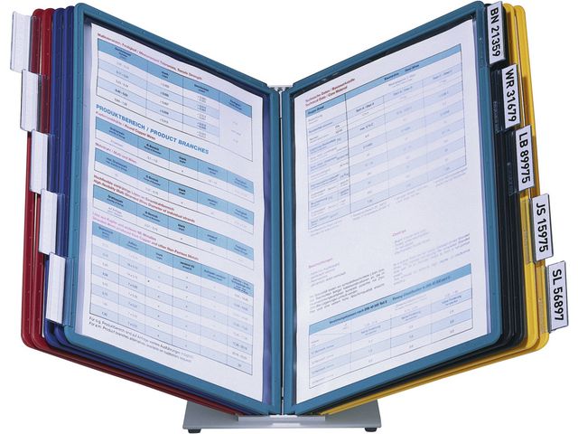 Bordsställ VARIO A4 med 10 ramar vit