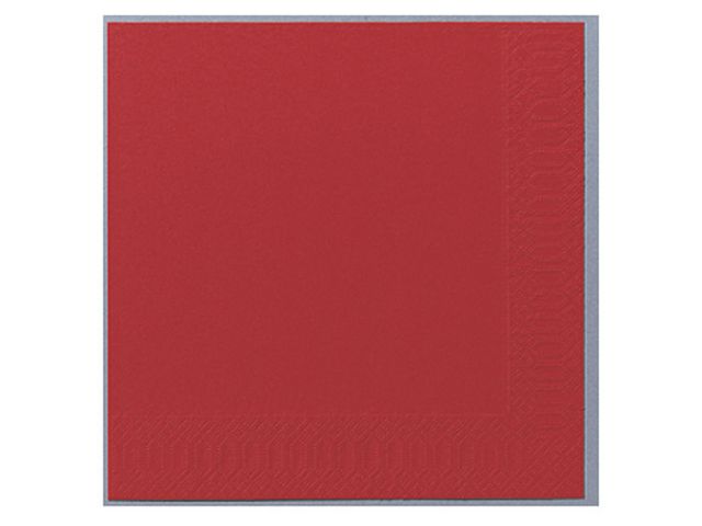 Servett 3-lags 24x24cm röd 250/fp
