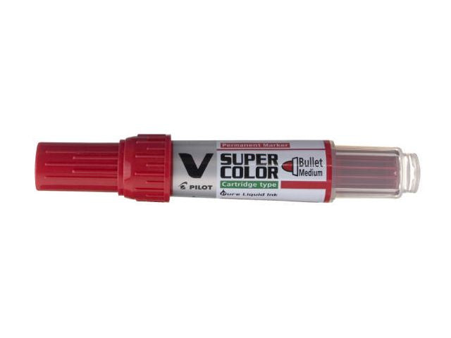 Märkpenna PILOT V Super Color rund röd
