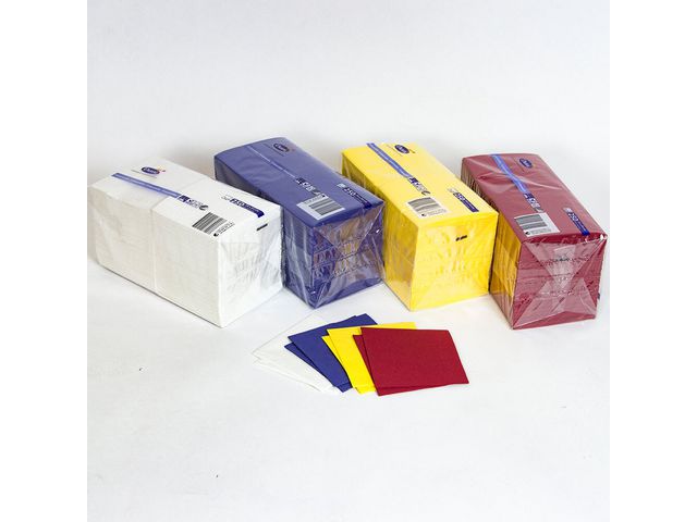 Servett 3-lags 24x24cm vinröd 250/fp