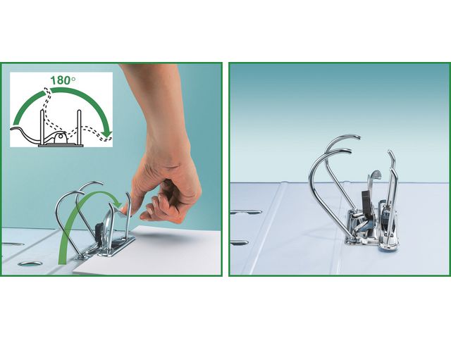 Pärm LAF LEITZ 180 EU-hål. A4/80mm vit