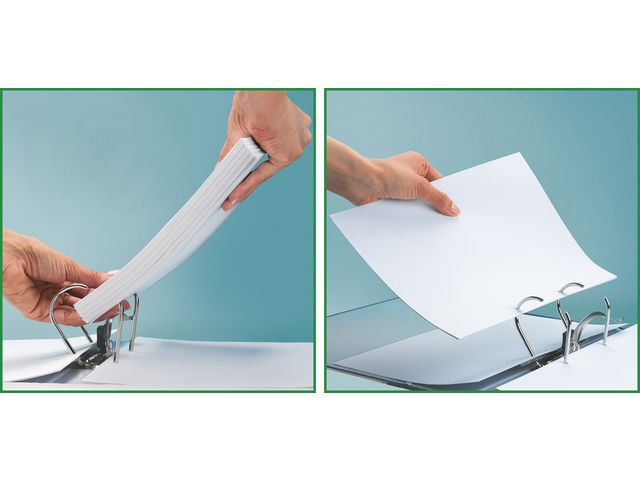 Pärm LAF LEITZ 180 EU-hål. A4/80mm vit