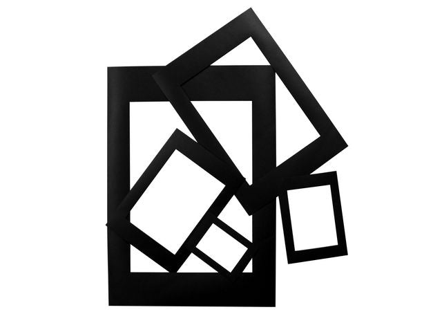 Passepartoutramar A3-A7 svart 100/fp