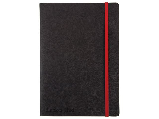 Ant.bok OXFORD Black n´Red A5 soft linj